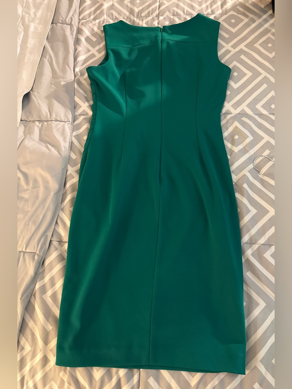 Calvin Klein Sleeveless Teal Midi Sheath Dress